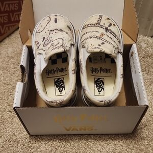 Vans Harry Potter Map Print Slip-On Shoes